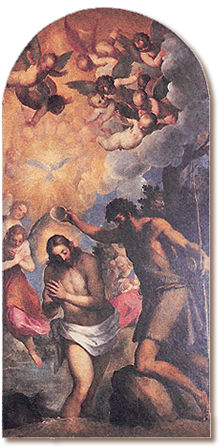 Churche S.Maria Assunta_Palma  il Giovane"Battesimo di Cristo"